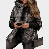 Christina™ | Chaqueta con capucha estilo patchwork