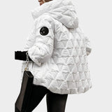 Christina™ | Chaqueta con capucha estilo patchwork