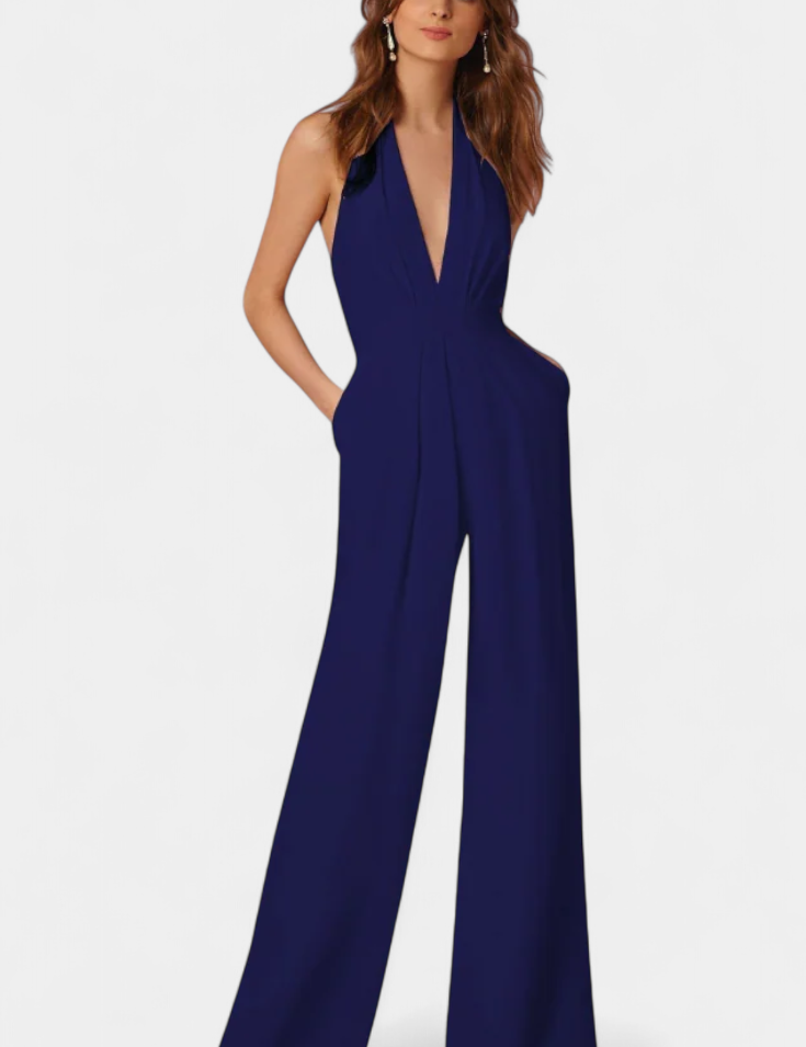 Lila Mono de Pierna Ancha con Elegancia Ligera