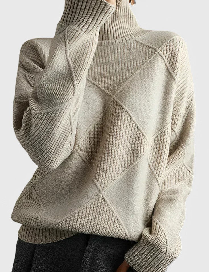 Jasmine | Jersey de Cuello Alto de Cachemira