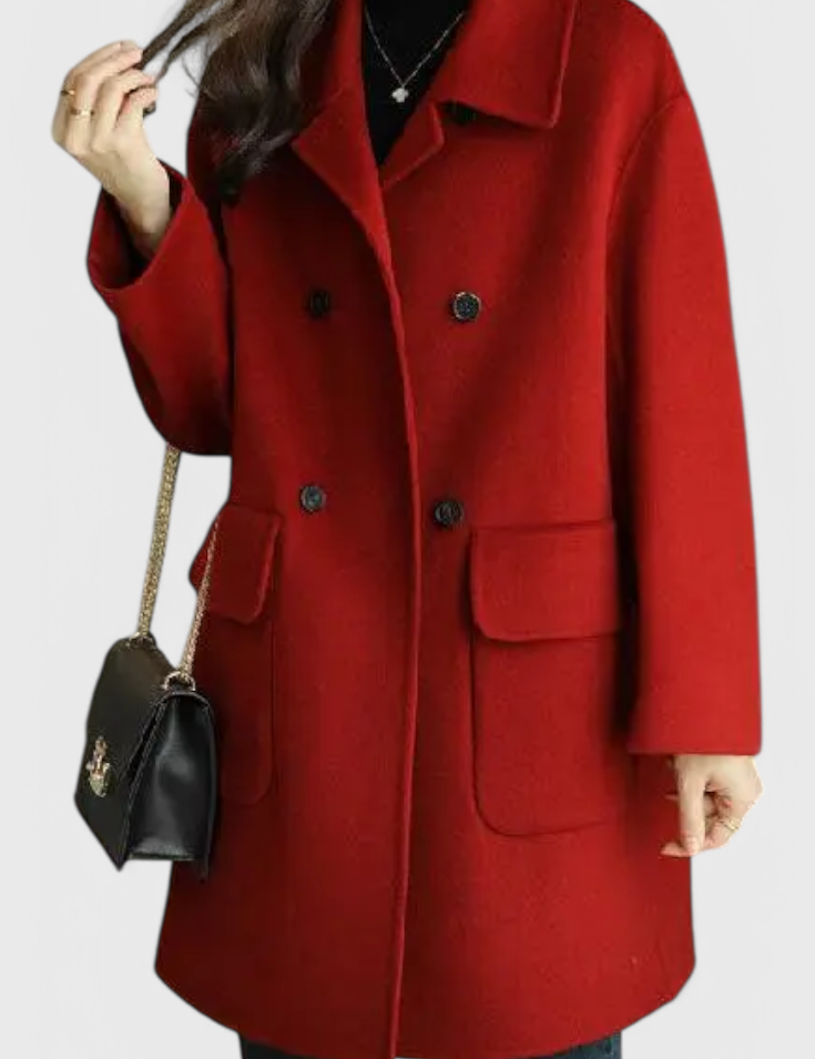 Camille | Abrigo de Lana Clásico de Doble Botonadura