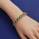 Elisa Esmeralda de Pulsera de Oro
