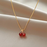 Colar Cerejas em Ouro