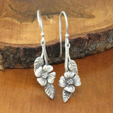 Pendientes Vintage Rosa Plateada