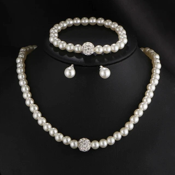 Conjunto Elegante de Pérolas