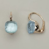 Pendientes Vintage Azules con Zirconia Incrustada