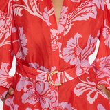 Suzanne Mono Floral con Cinturón Florentino