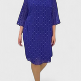 Polly Vestido Elegante de Gasa con Corte Clásico y Caída Fluida