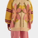 Casey | Cárdigan de Punto con Patrón Floral y Ajuste Suelto