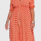 Kirra Vestido Boho Chic con Estampado Geométrico