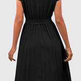 Luxie Vestido Midi Elegante de Tejido Ligero y Corte Fluido