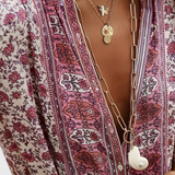 Chinara Vestido Largo Boho con Bordado Étnico y Silueta Relajada