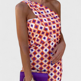 Julissa Vestido Maxi de Noche con Hombros Inclinados