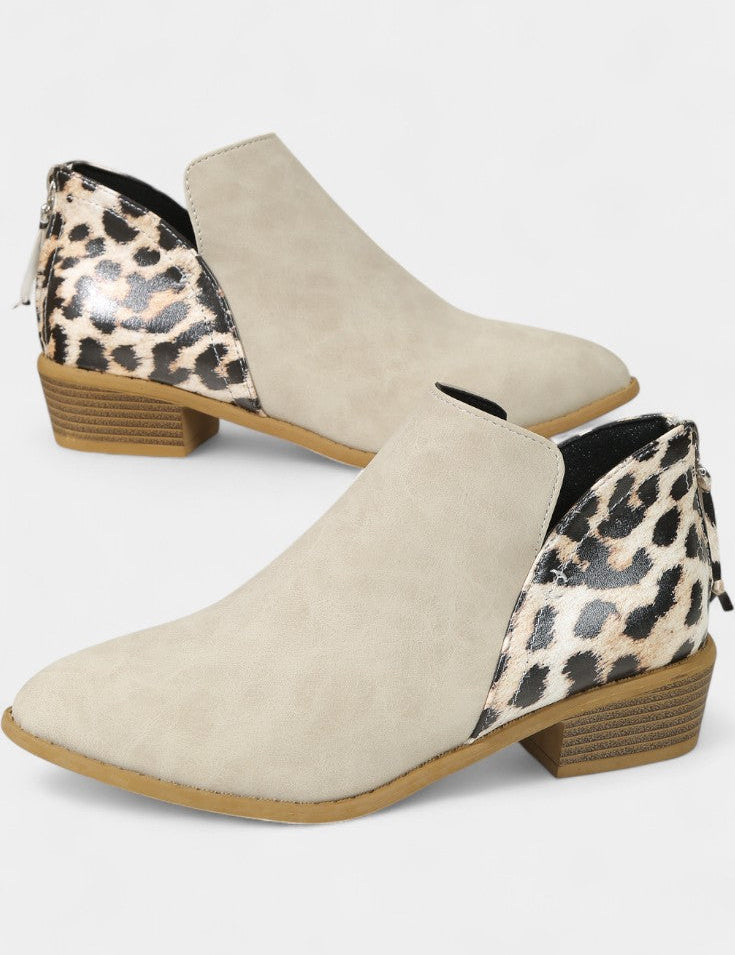 Janicee Botas Ortopédicas con Estampado de Leopardo