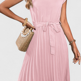 Luxie Vestido Midi Elegante de Tejido Ligero y Corte Fluido