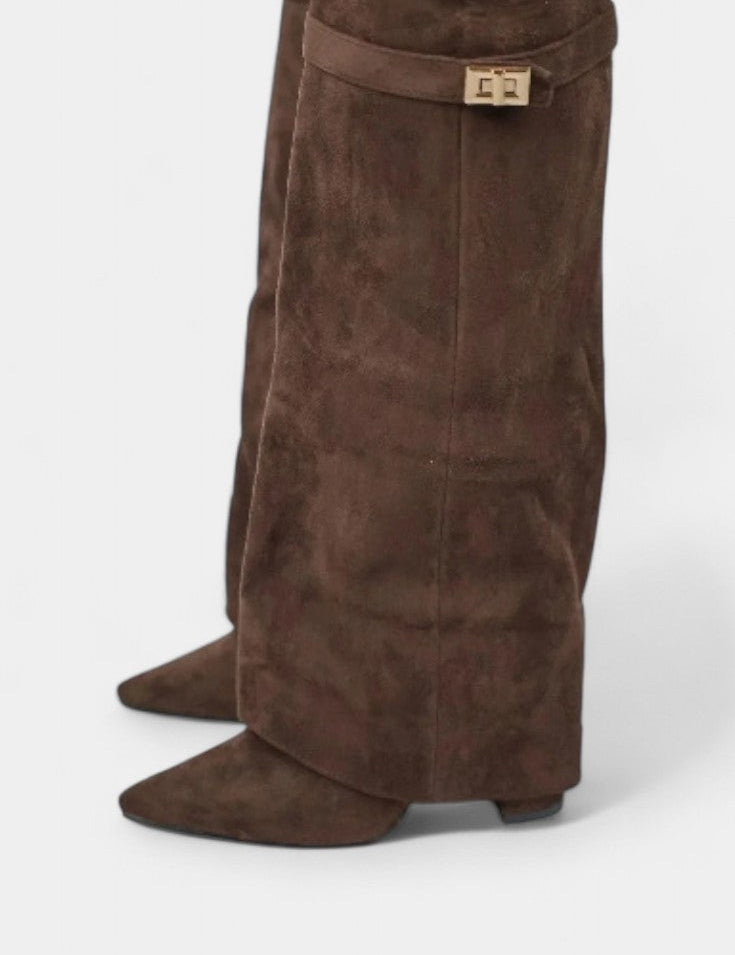 Raya Botas hasta la Rodilla con Tacón Bloque