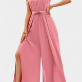 Nyree Mono Asimétrico con Cut-Out y Manga Lazo