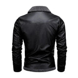 Mateo™ | Chaqueta de cuero elegante de felpa