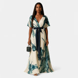 Nayla™ | Vestido Largo Acuarela de Ensueño