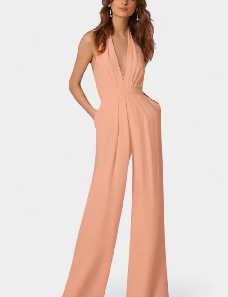 Lila Mono de Pierna Ancha con Elegancia Ligera