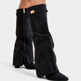 Raya Botas hasta la Rodilla con Tacón Bloque