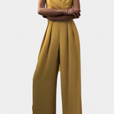 Romily Mono Sexy con Tirantes y Pierna Ancha Elegante